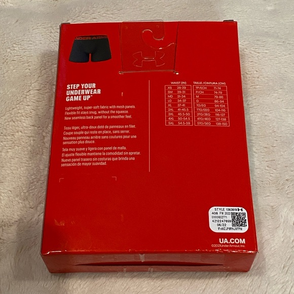 Under Armour UA Tech BoxerJock 2-pack 6" Boxer Briefs Underwear Size 5X NWT - Picture 8 of 9